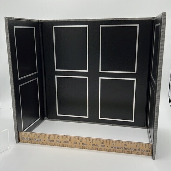 TAP 8 WAY PHOTO FOLIO SNAKE PRINT WITH BLACK AND SILVER BRAND NEW IN BOX - Picture 5 of 11